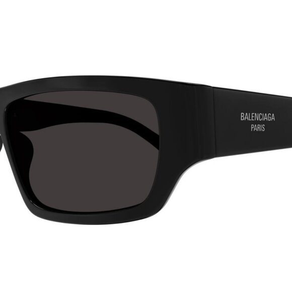 NWT BALENCIAGA SUNGLASSES UNISEX OVAL BLACK EYEWEAR BALENCIAGA - Picture 2 of 4